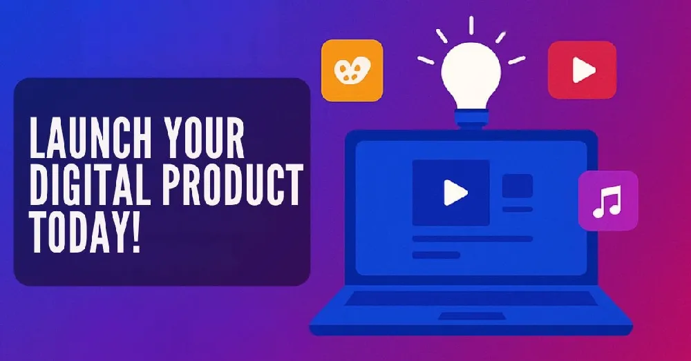 Launch your digital product today and start earning passive income online.